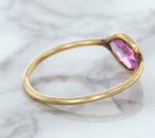 Load image into Gallery viewer, 1.09ct. Pear Pink Sapphire Ring in 14K Rose Gold