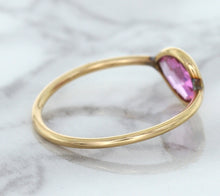Load image into Gallery viewer, 1.09ct. Pear Pink Sapphire Ring in 14K Rose Gold