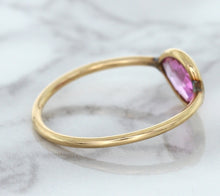 Load image into Gallery viewer, 1.09ct. Pear Pink Sapphire Ring in 14K Rose Gold