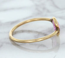 Load image into Gallery viewer, 1.09ct. Pear Pink Sapphire Ring in 14K Rose Gold
