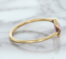 Load image into Gallery viewer, 1.09ct. Pear Pink Sapphire Ring in 14K Rose Gold