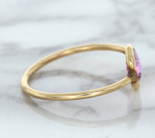 Load image into Gallery viewer, 1.09ct. Pear Pink Sapphire Ring in 14K Rose Gold