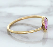 Load image into Gallery viewer, 1.09ct. Pear Pink Sapphire Ring in 14K Rose Gold
