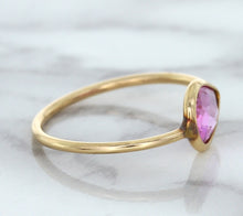 Load image into Gallery viewer, 1.09ct. Pear Pink Sapphire Ring in 14K Rose Gold
