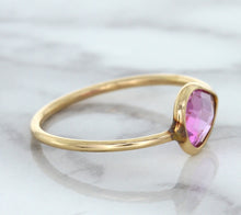 Load image into Gallery viewer, 1.09ct. Pear Pink Sapphire Ring in 14K Rose Gold