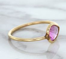 Load image into Gallery viewer, 1.09ct. Pear Pink Sapphire Ring in 14K Rose Gold