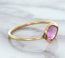 Load image into Gallery viewer, 1.09ct. Pear Pink Sapphire Ring in 14K Rose Gold