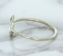 Load image into Gallery viewer, 0.84ct. Pear Shape White Sapphire Ring in 14K White Gold