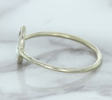 Load image into Gallery viewer, 0.84ct. Pear Shape White Sapphire Ring in 14K White Gold