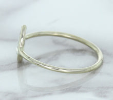 Load image into Gallery viewer, 0.84ct. Pear Shape White Sapphire Ring in 14K White Gold