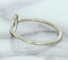 Load image into Gallery viewer, 0.84ct. Pear Shape White Sapphire Ring in 14K White Gold