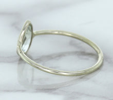 Load image into Gallery viewer, 0.84ct. Pear Shape White Sapphire Ring in 14K White Gold