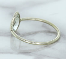 Load image into Gallery viewer, 0.84ct. Pear Shape White Sapphire Ring in 14K White Gold