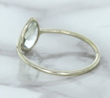 Load image into Gallery viewer, 0.84ct. Pear Shape White Sapphire Ring in 14K White Gold