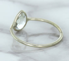 Load image into Gallery viewer, 0.84ct. Pear Shape White Sapphire Ring in 14K White Gold