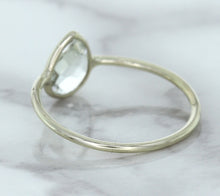 Load image into Gallery viewer, 0.84ct. Pear Shape White Sapphire Ring in 14K White Gold