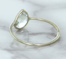 Load image into Gallery viewer, 0.84ct. Pear Shape White Sapphire Ring in 14K White Gold