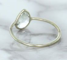 Load image into Gallery viewer, 0.84ct. Pear Shape White Sapphire Ring in 14K White Gold
