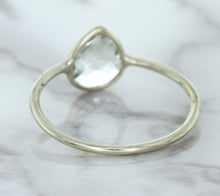 Load image into Gallery viewer, 0.84ct. Pear Shape White Sapphire Ring in 14K White Gold