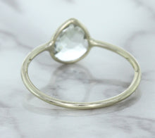Load image into Gallery viewer, 0.84ct. Pear Shape White Sapphire Ring in 14K White Gold