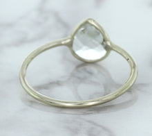 Load image into Gallery viewer, 0.84ct. Pear Shape White Sapphire Ring in 14K White Gold