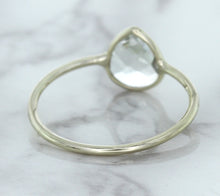 Load image into Gallery viewer, 0.84ct. Pear Shape White Sapphire Ring in 14K White Gold