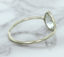 Load image into Gallery viewer, 0.84ct. Pear Shape White Sapphire Ring in 14K White Gold