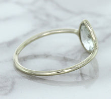 Load image into Gallery viewer, 0.84ct. Pear Shape White Sapphire Ring in 14K White Gold