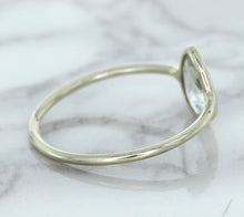 Load image into Gallery viewer, 0.84ct. Pear Shape White Sapphire Ring in 14K White Gold