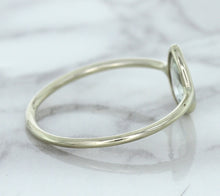 Load image into Gallery viewer, 0.84ct. Pear Shape White Sapphire Ring in 14K White Gold