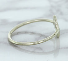 Load image into Gallery viewer, 0.84ct. Pear Shape White Sapphire Ring in 14K White Gold