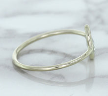 Load image into Gallery viewer, 0.84ct. Pear Shape White Sapphire Ring in 14K White Gold