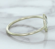 Load image into Gallery viewer, 0.84ct. Pear Shape White Sapphire Ring in 14K White Gold