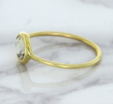 Load image into Gallery viewer, 1.33ct. Oval White Sapphire Ring in 14K Yellow Gold