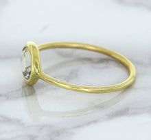 Load image into Gallery viewer, 1.33ct. Oval White Sapphire Ring in 14K Yellow Gold