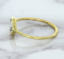 Load image into Gallery viewer, 1.33ct. Oval White Sapphire Ring in 14K Yellow Gold
