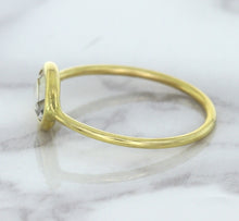 Load image into Gallery viewer, 1.33ct. Oval White Sapphire Ring in 14K Yellow Gold