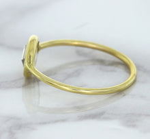 Load image into Gallery viewer, 1.33ct. Oval White Sapphire Ring in 14K Yellow Gold