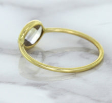 Load image into Gallery viewer, 1.33ct. Oval White Sapphire Ring in 14K Yellow Gold