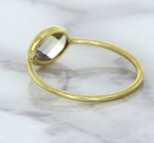 Load image into Gallery viewer, 1.33ct. Oval White Sapphire Ring in 14K Yellow Gold