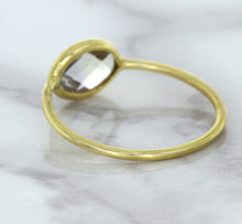 Load image into Gallery viewer, 1.33ct. Oval White Sapphire Ring in 14K Yellow Gold