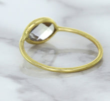 Load image into Gallery viewer, 1.33ct. Oval White Sapphire Ring in 14K Yellow Gold
