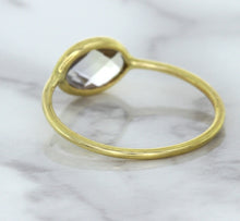 Load image into Gallery viewer, 1.33ct. Oval White Sapphire Ring in 14K Yellow Gold