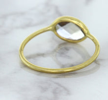 Load image into Gallery viewer, 1.33ct. Oval White Sapphire Ring in 14K Yellow Gold