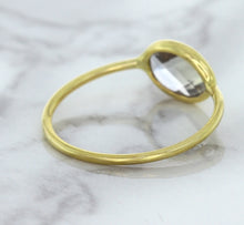 Load image into Gallery viewer, 1.33ct. Oval White Sapphire Ring in 14K Yellow Gold