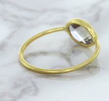 Load image into Gallery viewer, 1.33ct. Oval White Sapphire Ring in 14K Yellow Gold