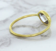 Load image into Gallery viewer, 1.33ct. Oval White Sapphire Ring in 14K Yellow Gold