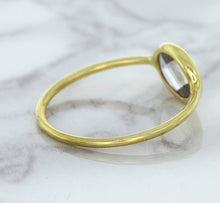 Load image into Gallery viewer, 1.33ct. Oval White Sapphire Ring in 14K Yellow Gold