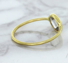 Load image into Gallery viewer, 1.33ct. Oval White Sapphire Ring in 14K Yellow Gold