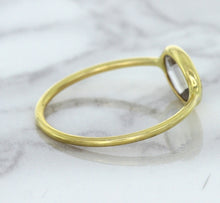 Load image into Gallery viewer, 1.33ct. Oval White Sapphire Ring in 14K Yellow Gold
